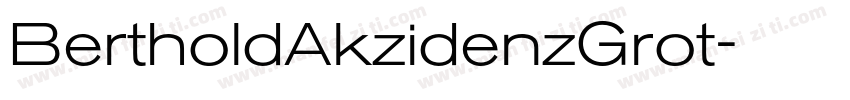 BertholdAkzidenzGrot字体转换