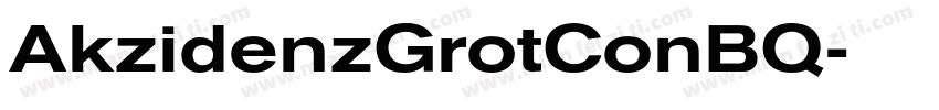 AkzidenzGrotConBQ字体转换