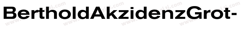 BertholdAkzidenzGrot字体转换