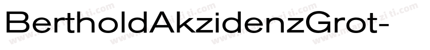 BertholdAkzidenzGrot字体转换