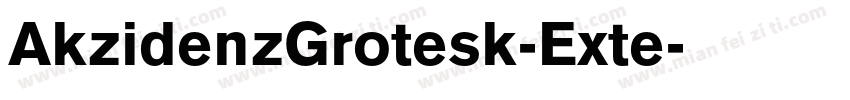 AkzidenzGrotesk-Exte字体转换