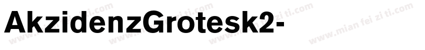 AkzidenzGrotesk2字体转换