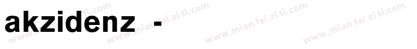 akzidenz字库字体转换