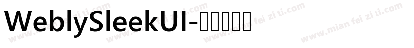 WeblySleekUI字体转换