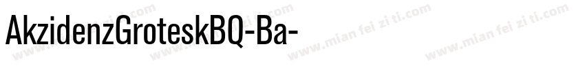 AkzidenzGroteskBQ-Ba字体转换