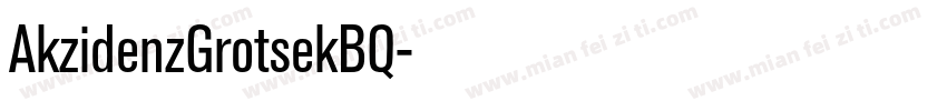 AkzidenzGrotsekBQ字体转换