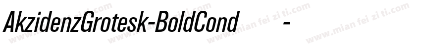 AkzidenzGrotesk-BoldCond手机版字体转换