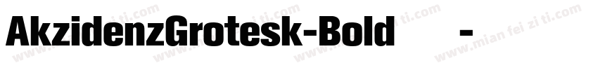 AkzidenzGrotesk-Bold手机版字体转换