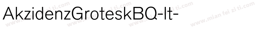 AkzidenzGroteskBQ-lt字体转换