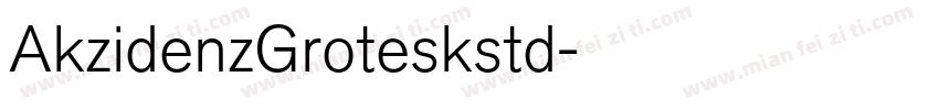 AkzidenzGroteskstd字体转换