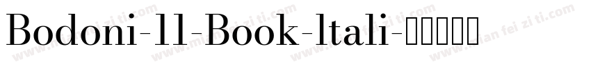Bodoni-11-Book-ltali字体转换