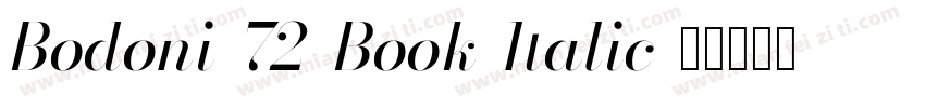 Bodoni-72-Book-Italic字体转换