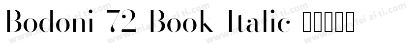 Bodoni-72-Book-Italic字体转换