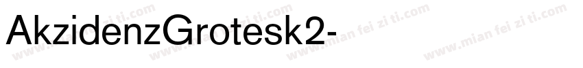 AkzidenzGrotesk2字体转换