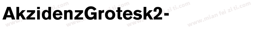 AkzidenzGrotesk2字体转换
