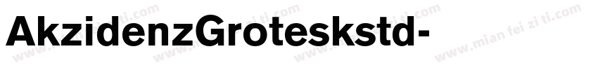 AkzidenzGroteskstd字体转换
