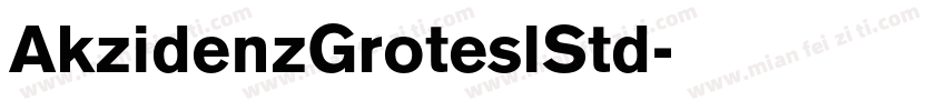 AkzidenzGroteslStd字体转换