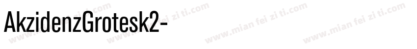 AkzidenzGrotesk2字体转换