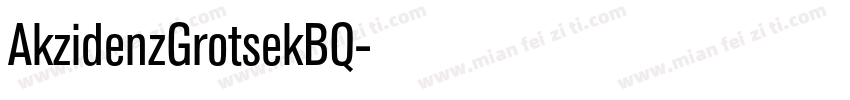 AkzidenzGrotsekBQ字体转换