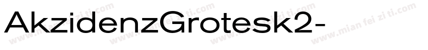 AkzidenzGrotesk2字体转换
