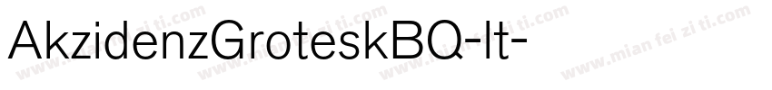 AkzidenzGroteskBQ-lt字体转换
