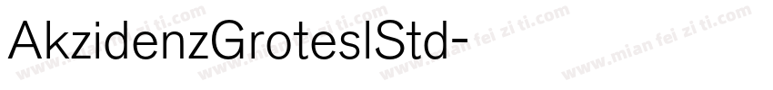 AkzidenzGroteslStd字体转换