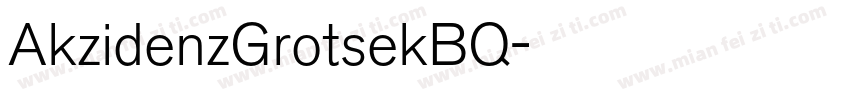 AkzidenzGrotsekBQ字体转换