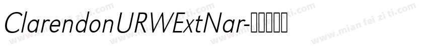 ClarendonURWExtNar字体转换