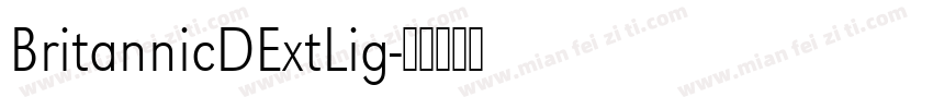 BritannicDExtLig字体转换