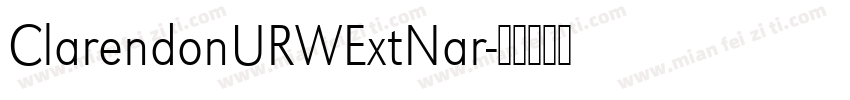 ClarendonURWExtNar字体转换