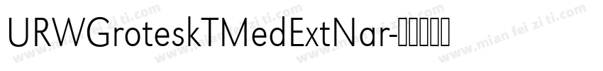 URWGroteskTMedExtNar字体转换