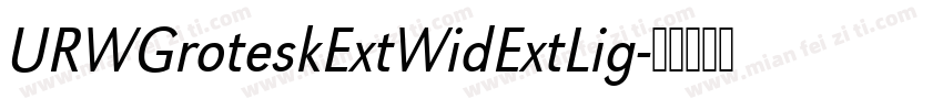 URWGroteskExtWidExtLig字体转换