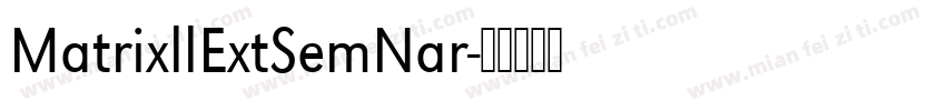 MatrixllExtSemNar字体转换