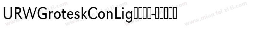 URWGroteskConLig字体下载字体转换