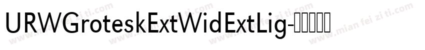URWGroteskExtWidExtLig字体转换