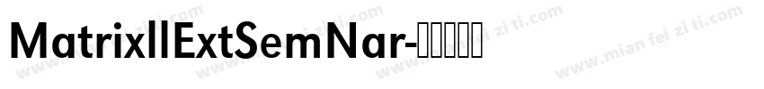 MatrixllExtSemNar字体转换
