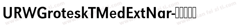 URWGroteskTMedExtNar字体转换