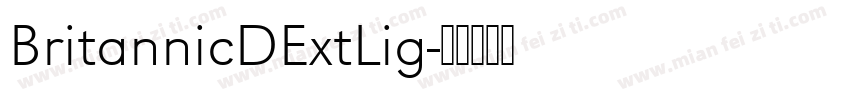 BritannicDExtLig字体转换