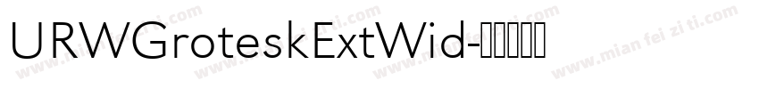 URWGroteskExtWid字体转换