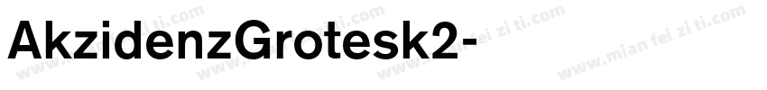 AkzidenzGrotesk2字体转换