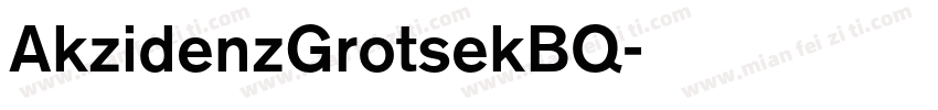 AkzidenzGrotsekBQ字体转换