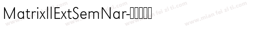 MatrixllExtSemNar字体转换