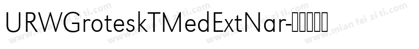 URWGroteskTMedExtNar字体转换