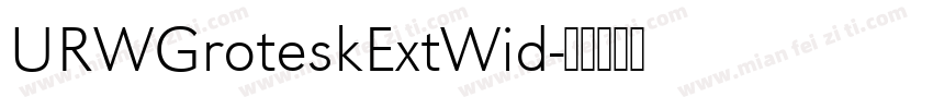 URWGroteskExtWid字体转换