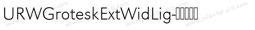 URWGroteskExtWidLig字体转换