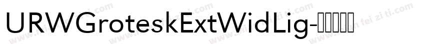 URWGroteskExtWidLig字体转换