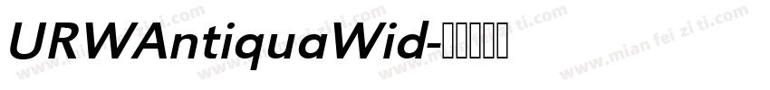 URWAntiquaWid字体转换