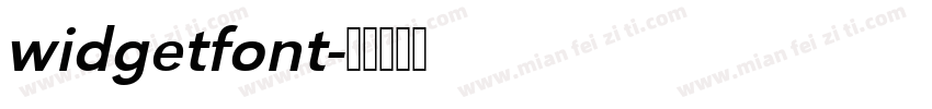 widgetfont字体转换