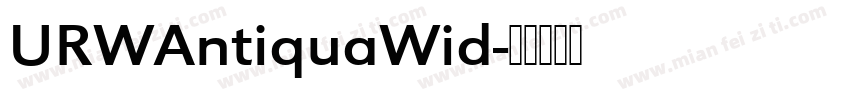 URWAntiquaWid字体转换