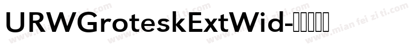 URWGroteskExtWid字体转换